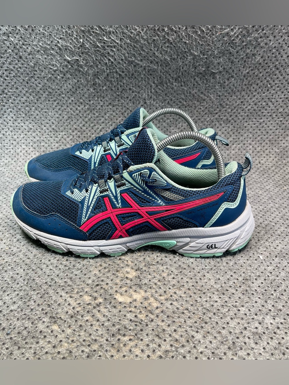 Asics Gel-Venture 8 Blue Pink Running Shoes Size 9.5 Women’s